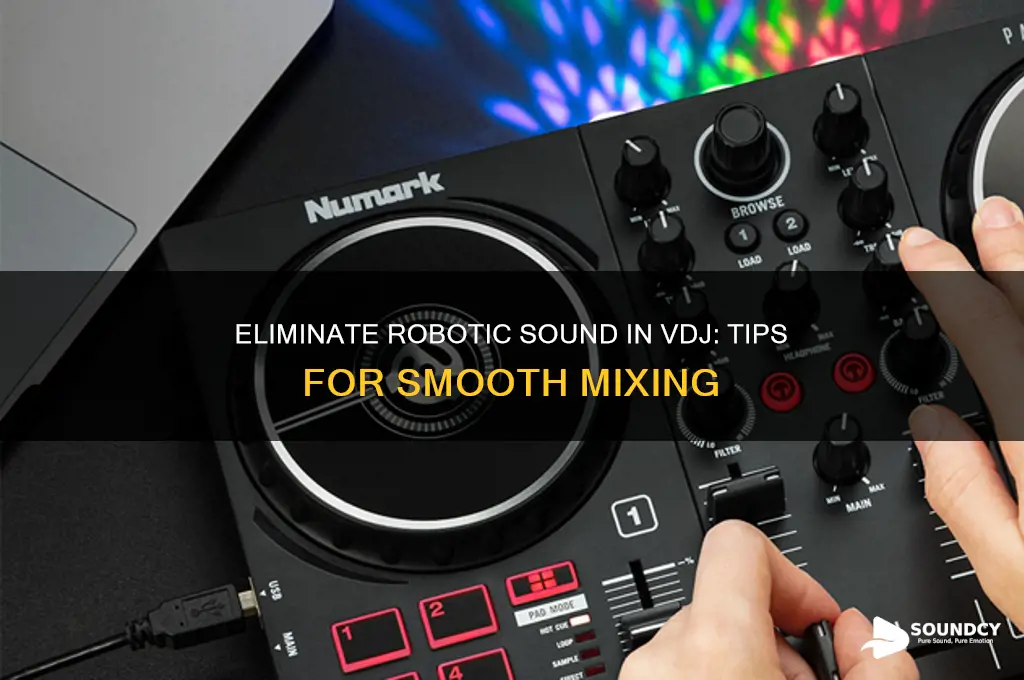 how do i stop the robotic sound in vdj
