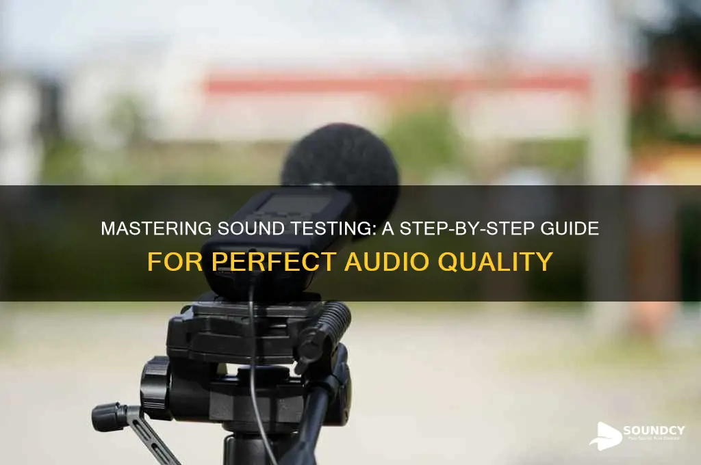 how do i test the sound