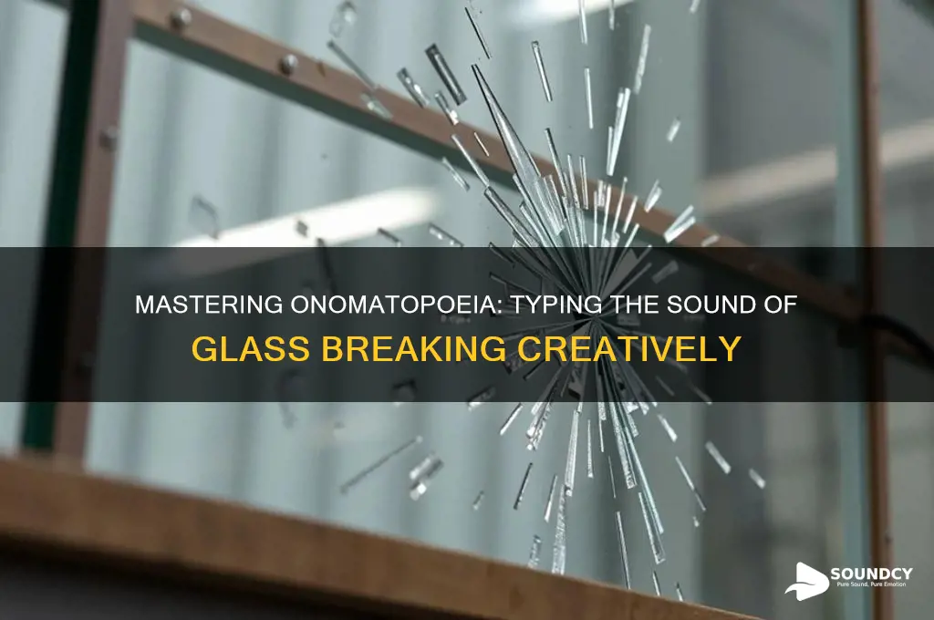 how do i type the sound of glass breaking