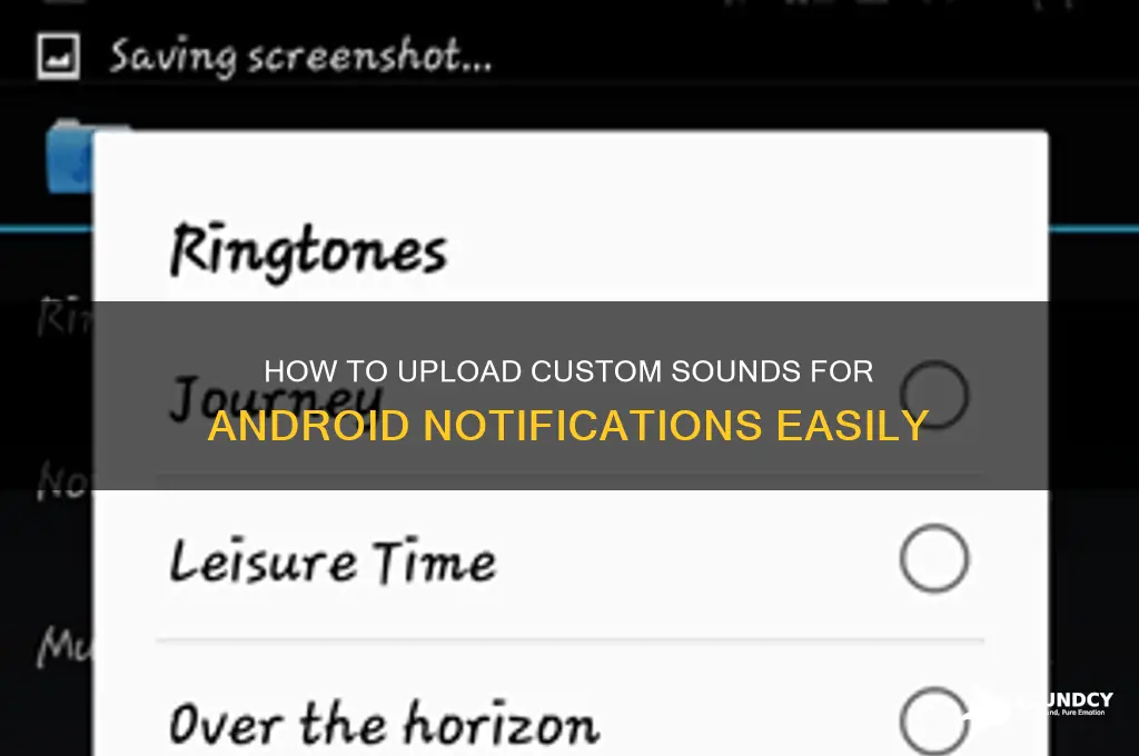 how do i upload a sound into notification android