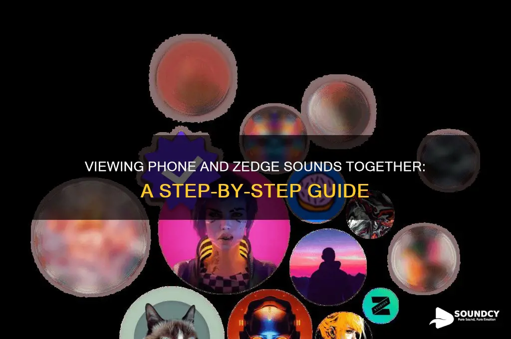 how do i view both phone and zedge sounds