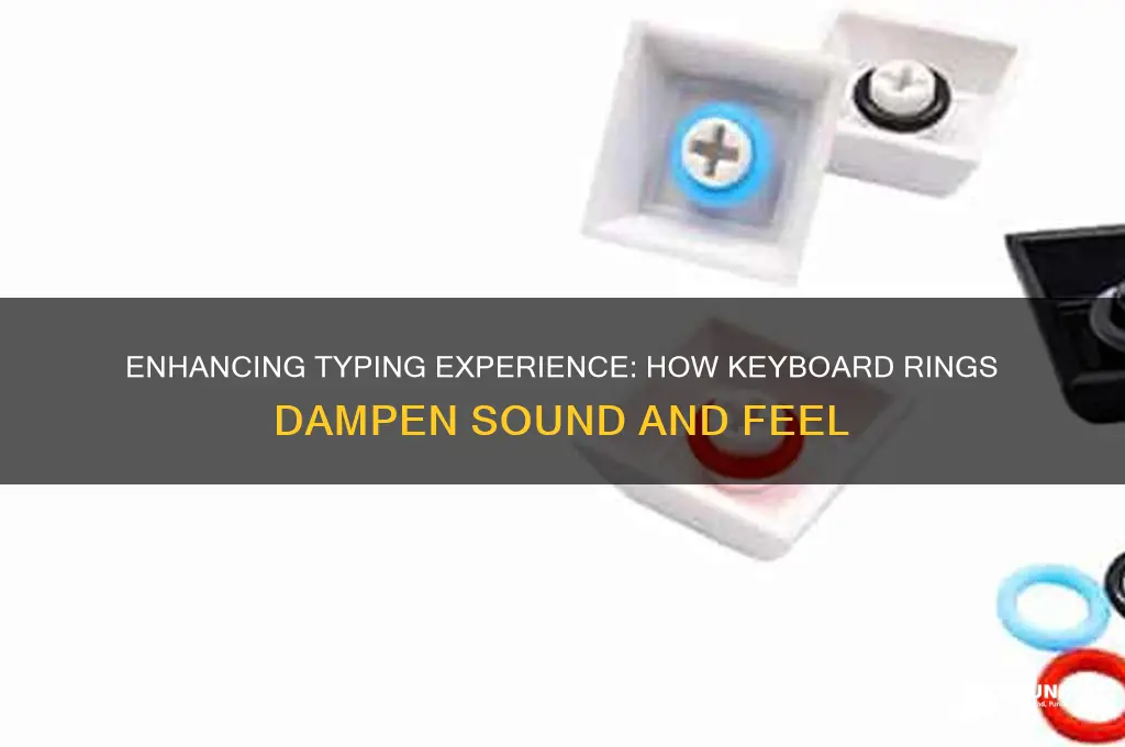 how do keyboard rings dapen the sound and feeel