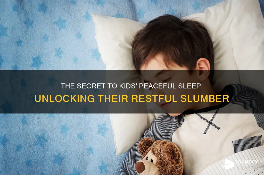 how do kids sleep so soundly
