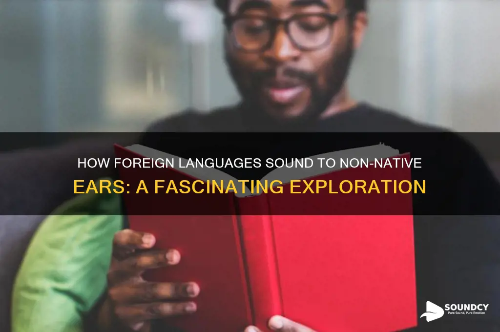 how do languages sound to foreigners