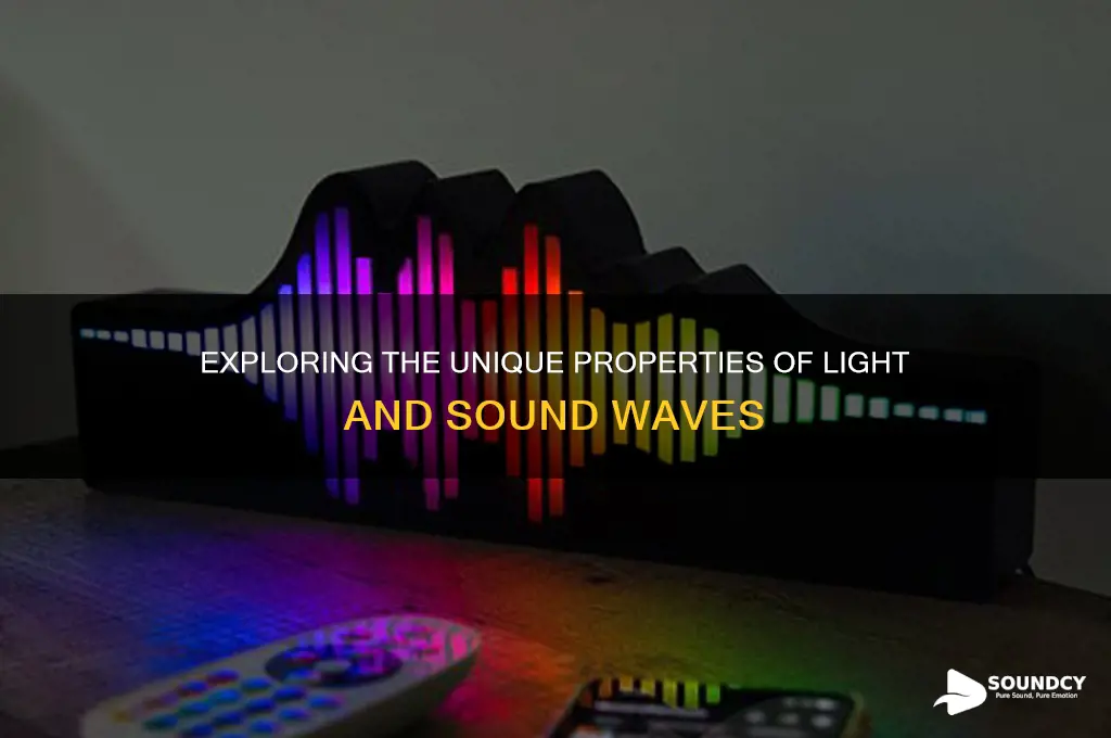 how do light and sound differ