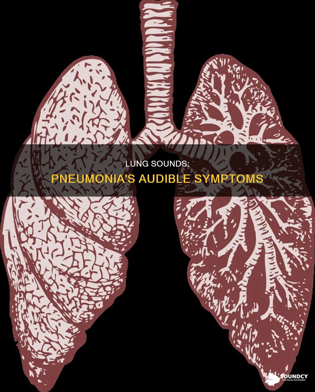 how do lungs sound with pneumonia