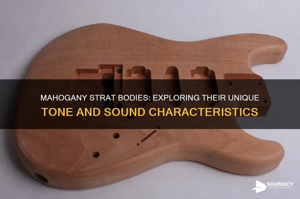 how do mahogany strat bodies sound