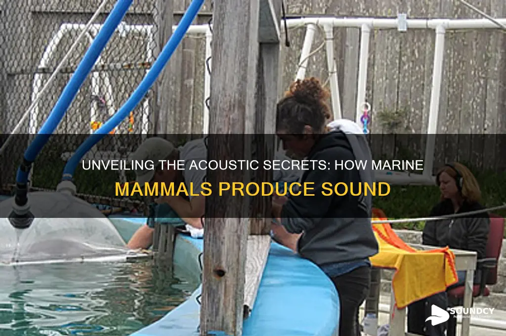 how do marine mammals produce sound