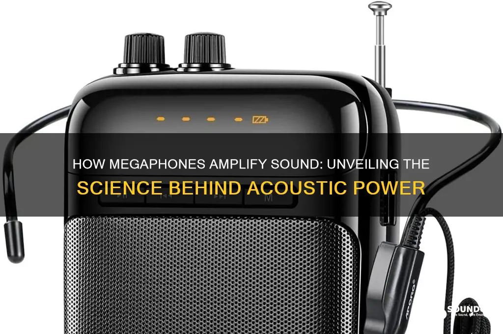 how do megaphones amplify sound