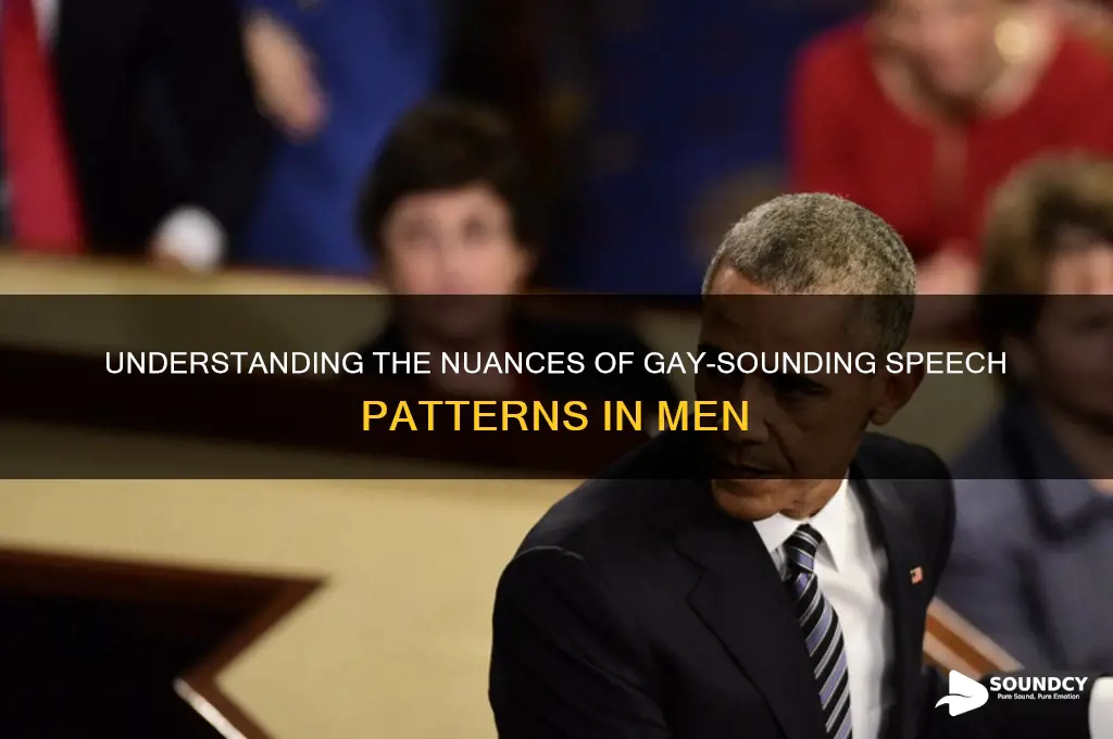 how do men sound gayish