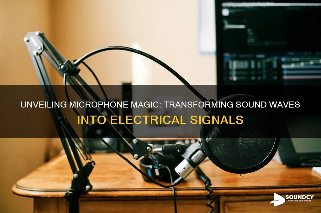 how do microphones convert sound signals to electrical signals