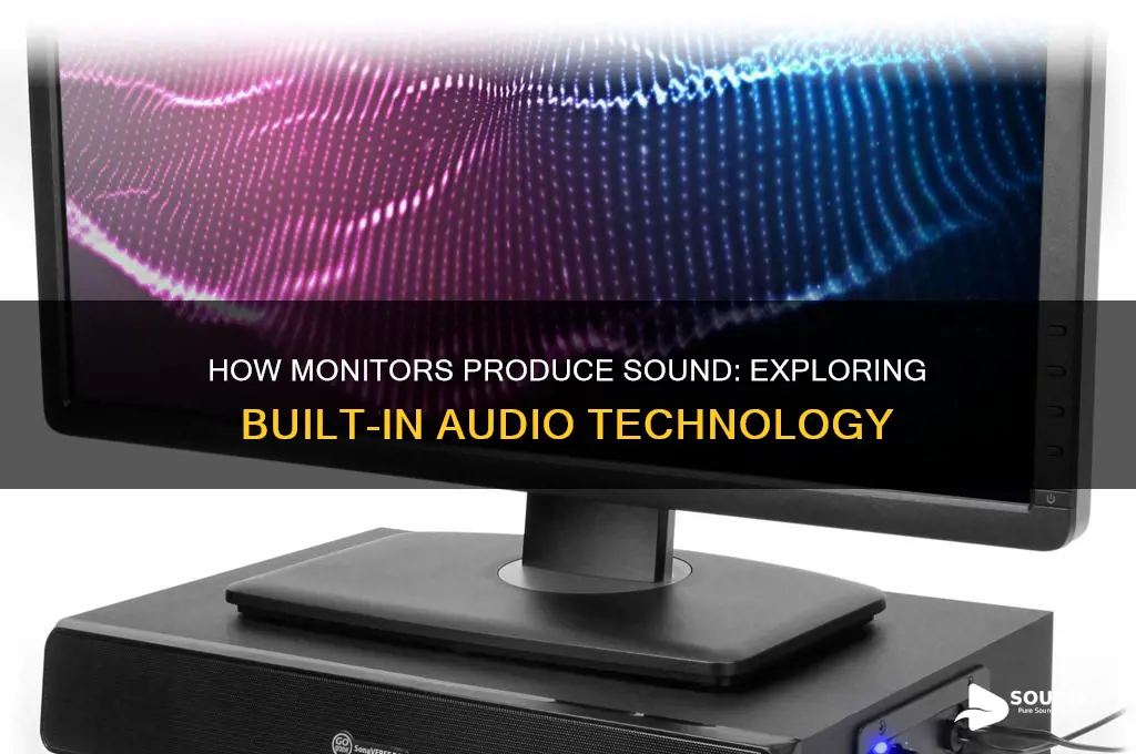 how do monitors have sound