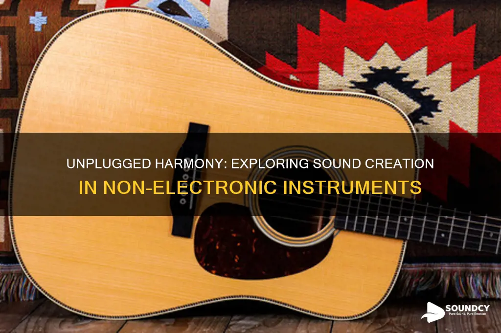 how do non electronic instruments produce sound basic acoustics