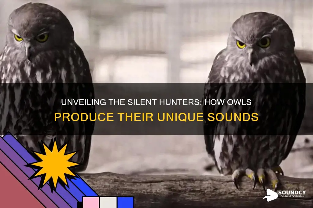 how do owls produce sound