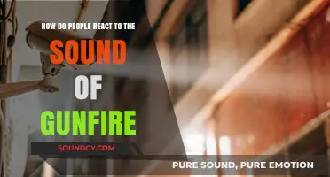 The Immediate Human Response: How People React to Gunfire Sounds