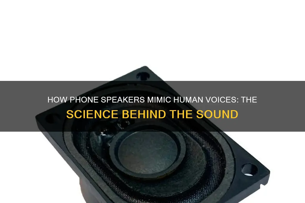 how do phones speakers sound human