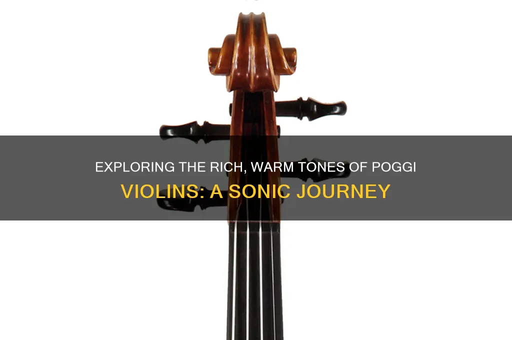 how do poggi violins sound
