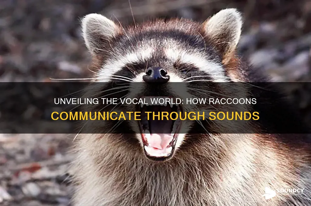 how do raccoons make sounds