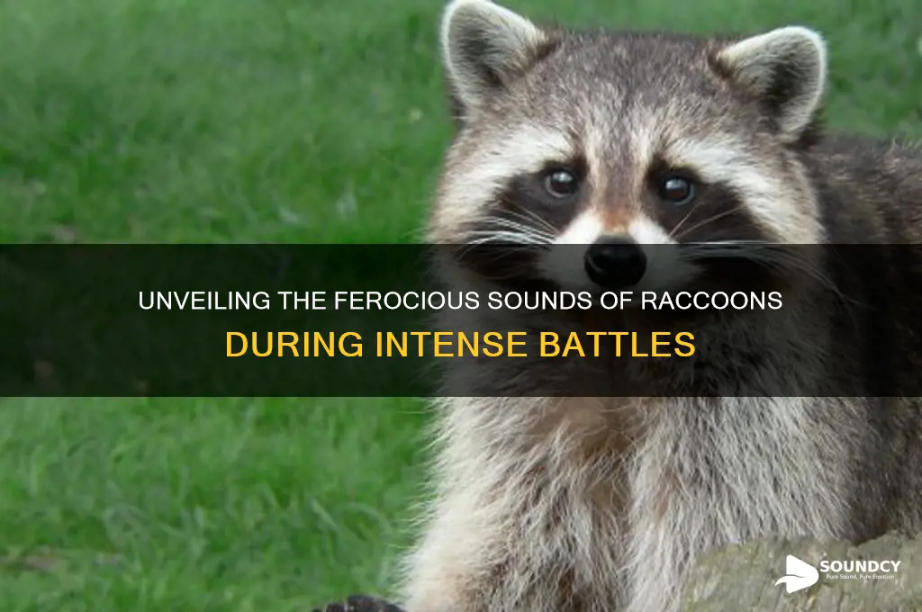 how do raccoons sound when fighting