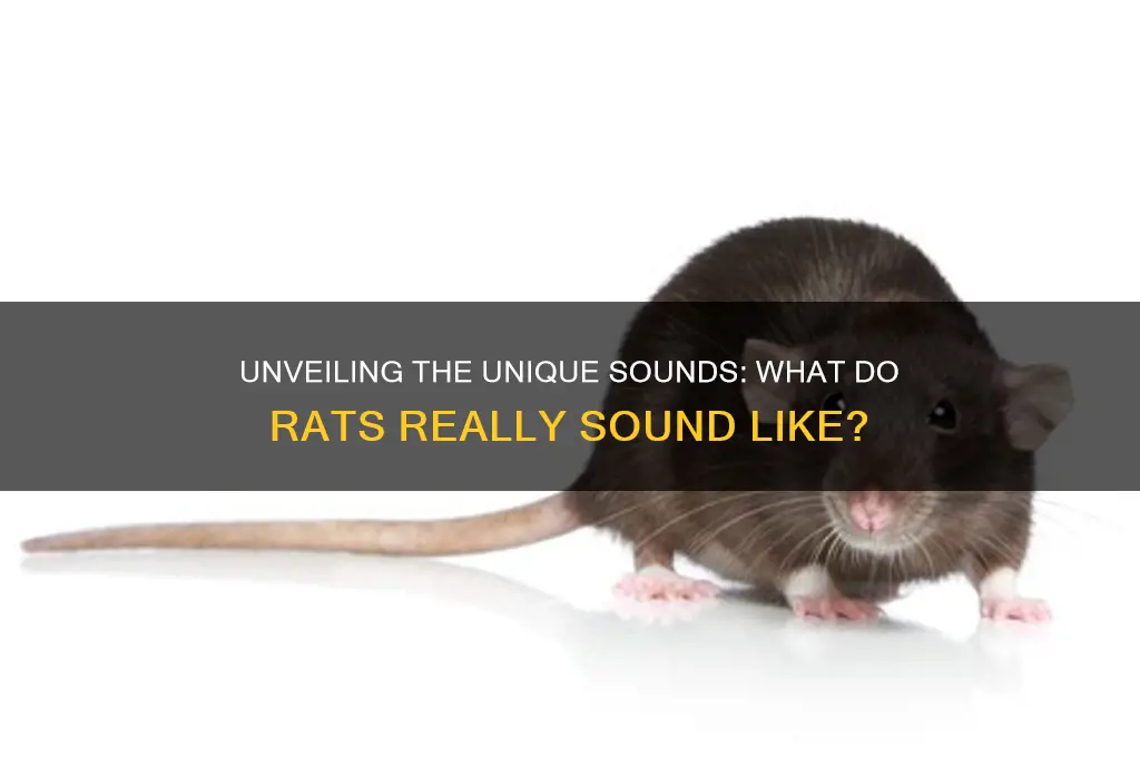 how do rats sound like