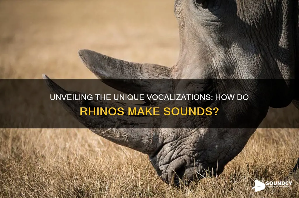 how do rhino make sound