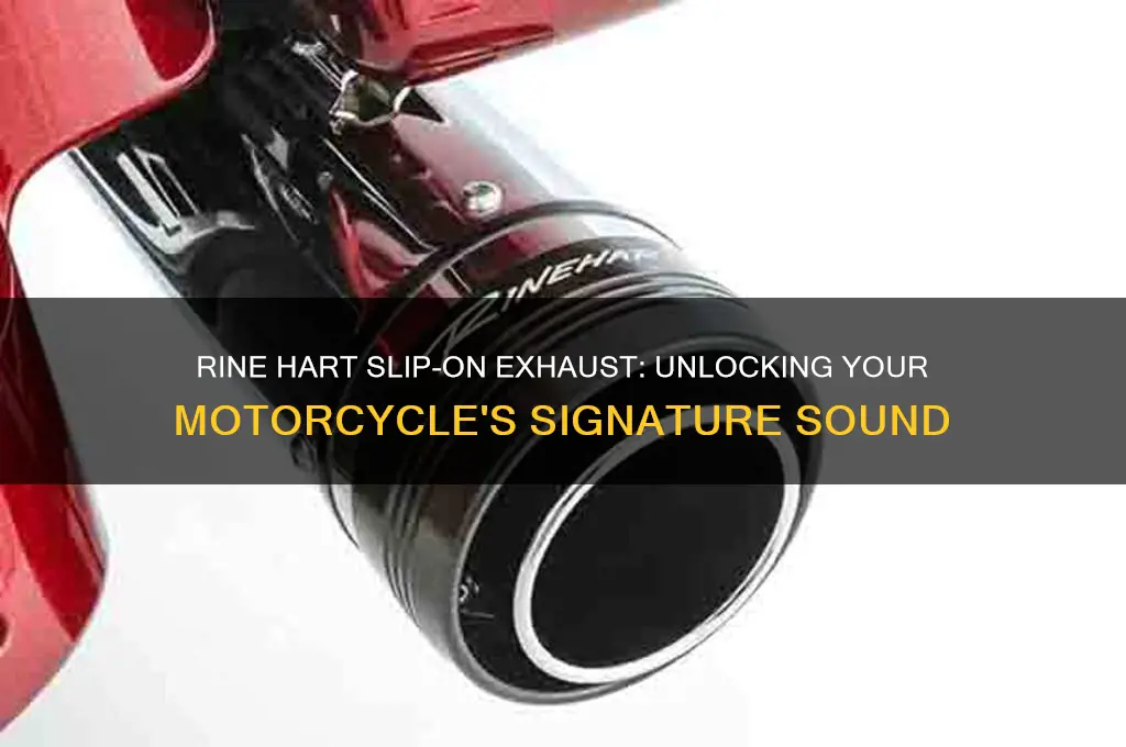 how do rine hart motorcycle slip on exhaust sound