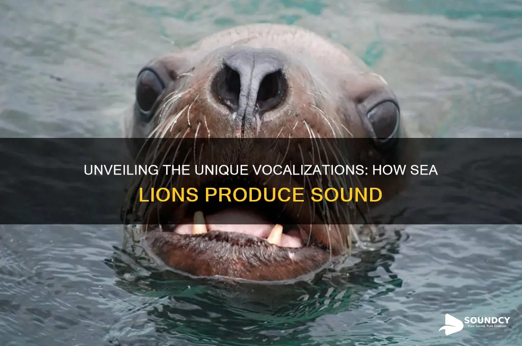 how do sea lions produce sound