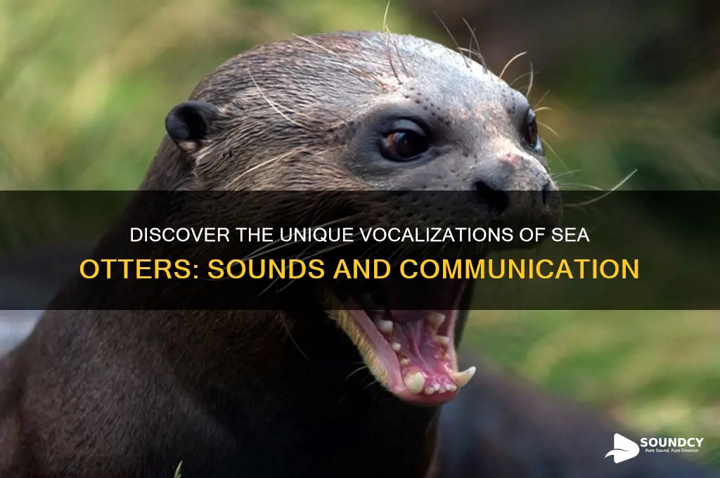 how do sea otters sound