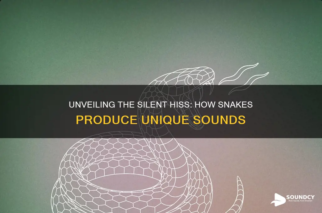 how do snakes make sound
