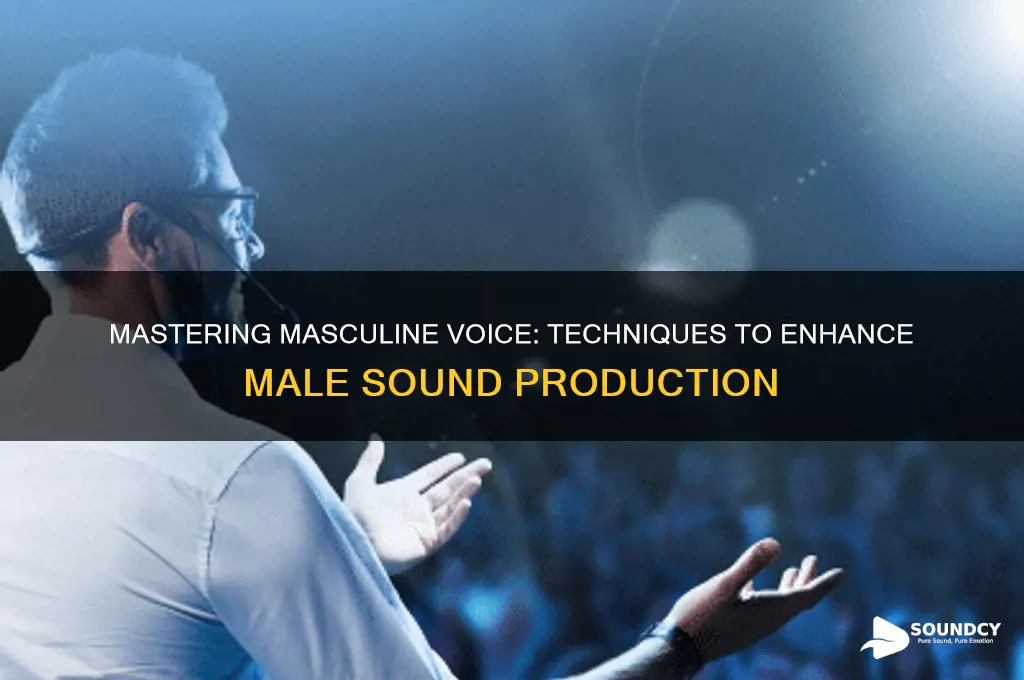 how do sound on a male