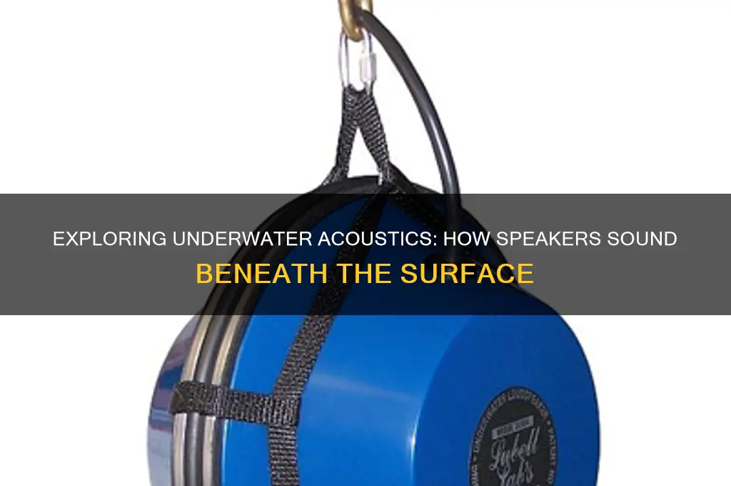 how do speakers sound underwater