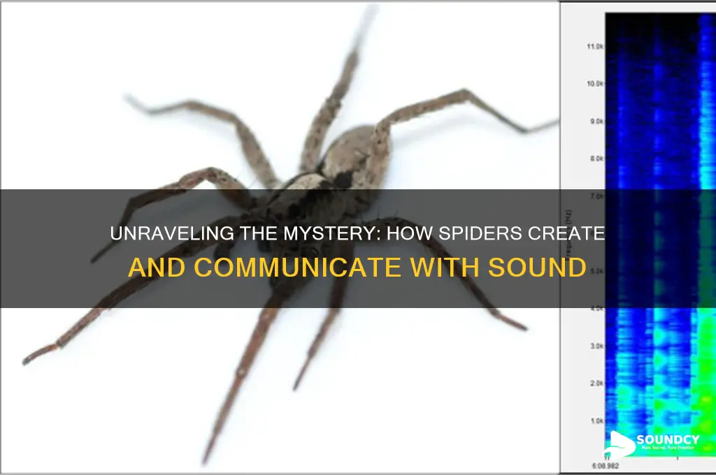 how do spiders produce sound
