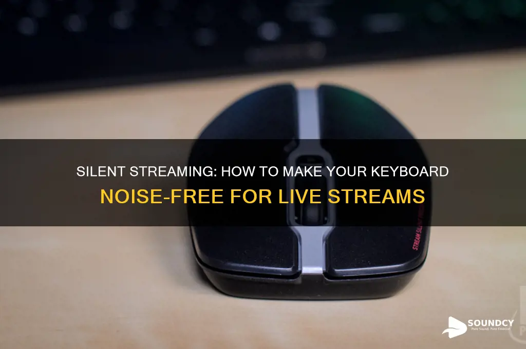 how do streamers make their keyboard have no sound