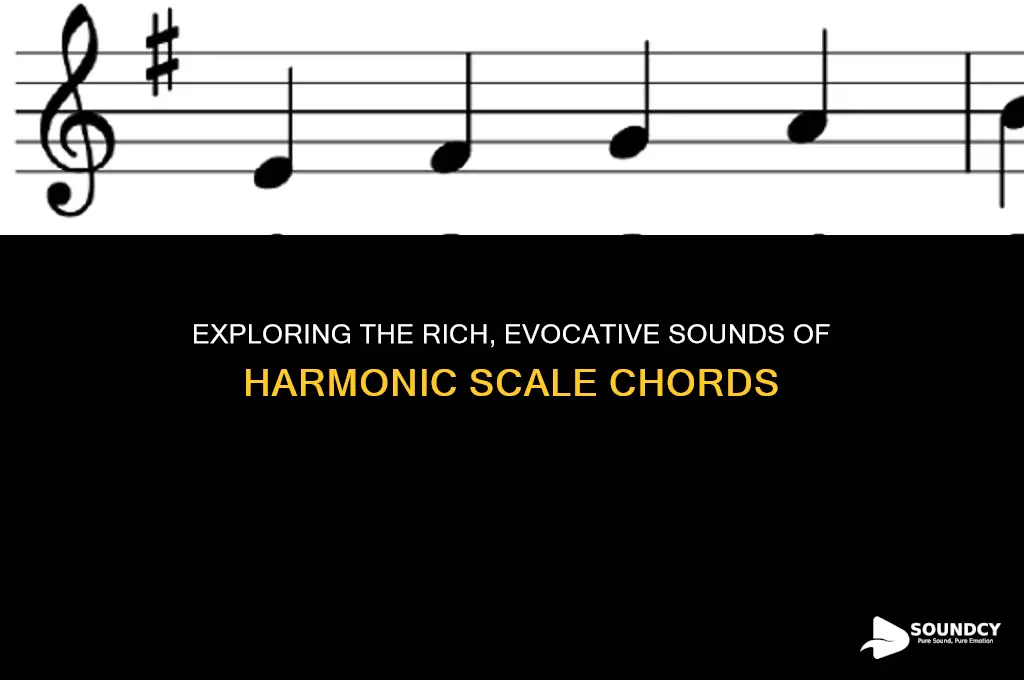 how do the chords in the harmonic scale sound