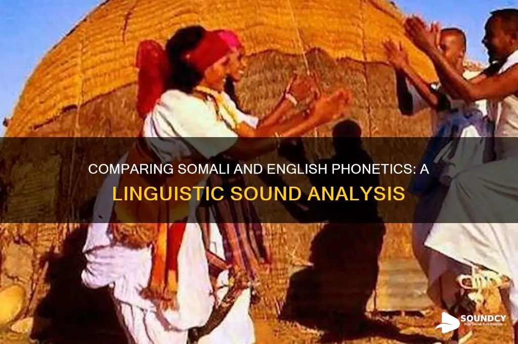 how do the sound in somali compare to english