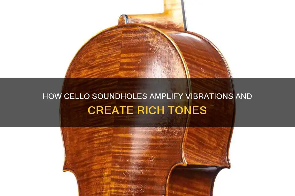how do the soundholes of a cello make sound