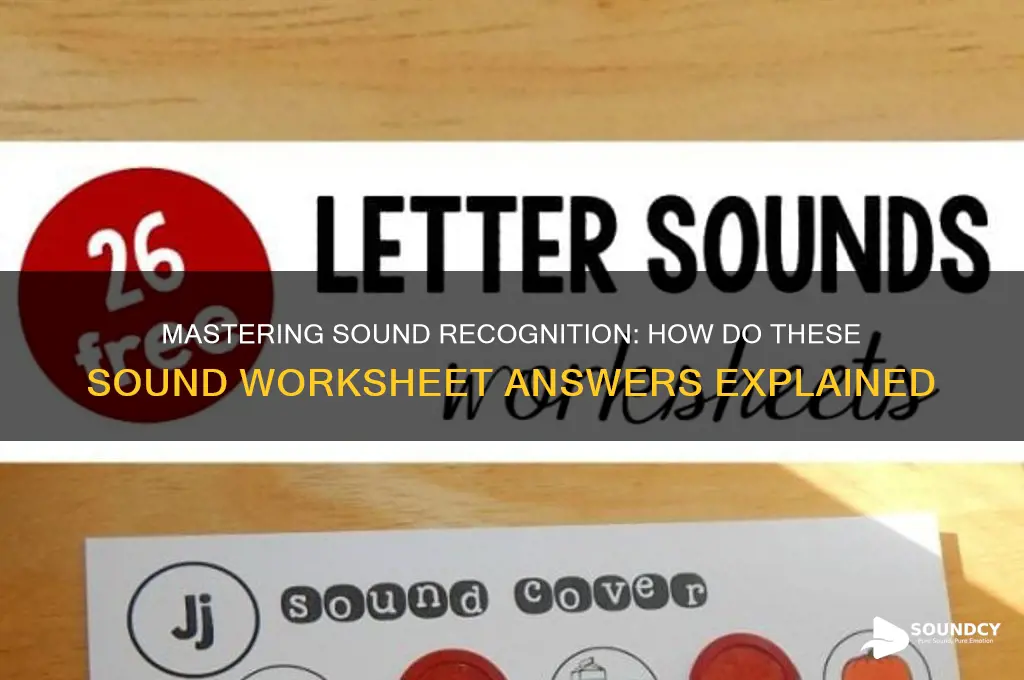 how do these sound worksheet answers