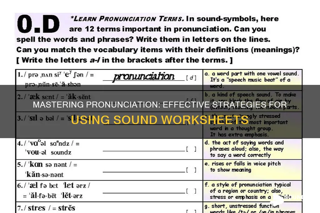 how do these sound worksheet