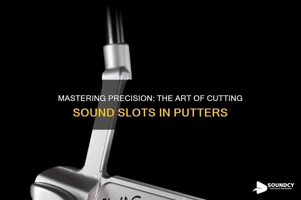 how do they cut a sound slot in putters
