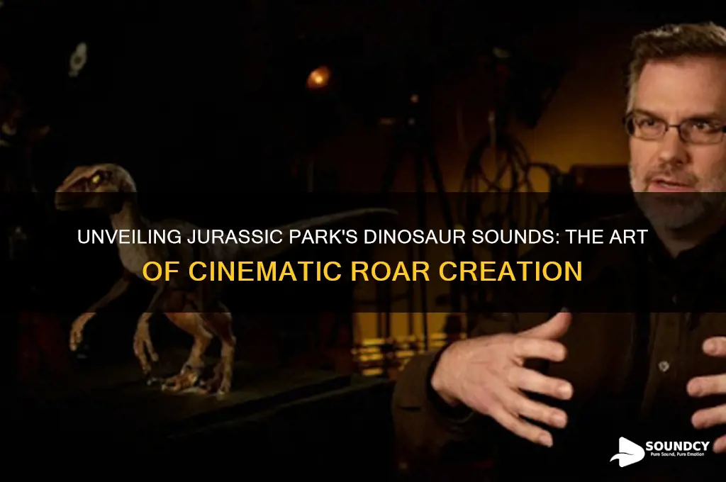 how do they make dinosaur sounds in jurassic park
