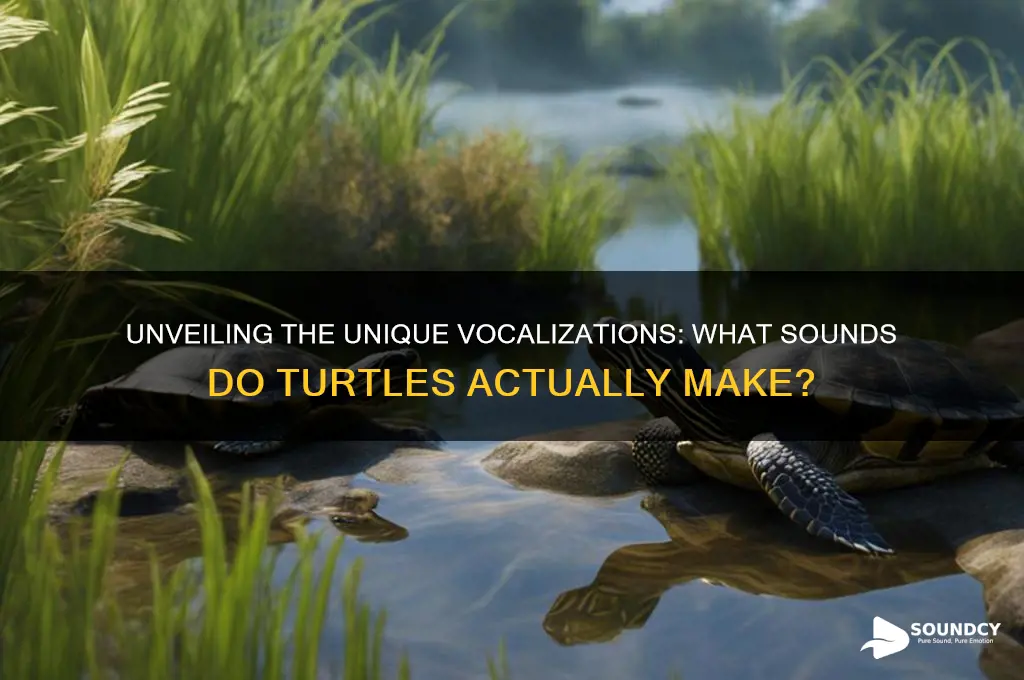 how do turtles sound like