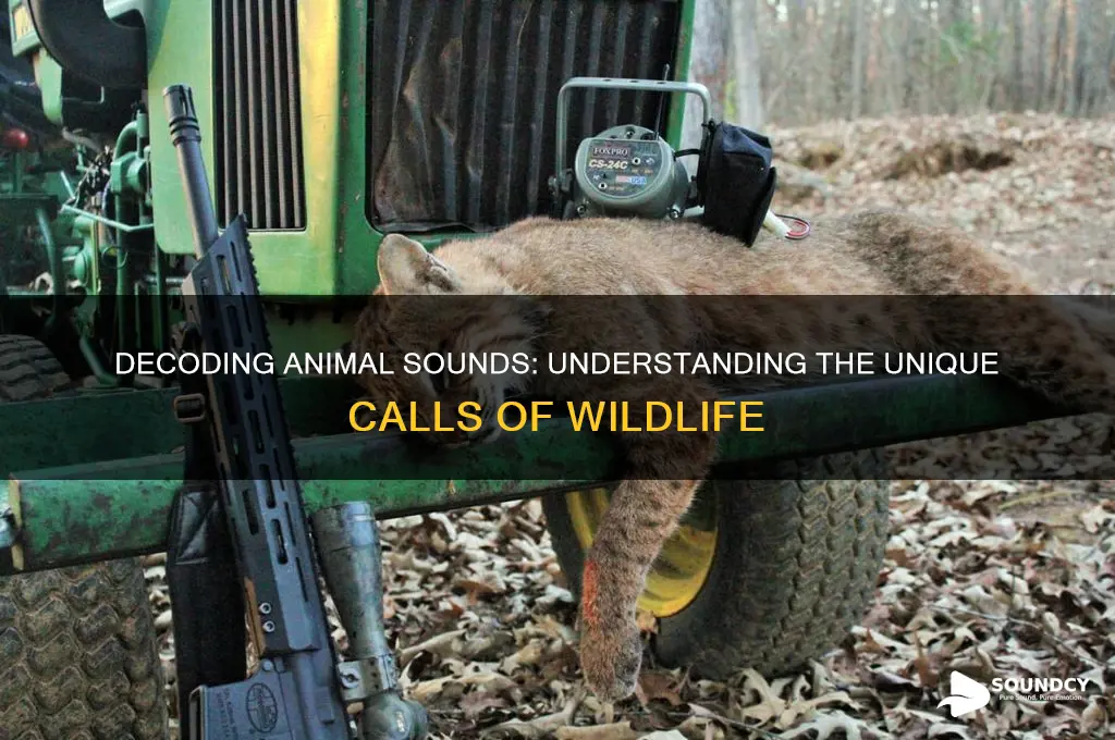 how do we call the sounds that animals make