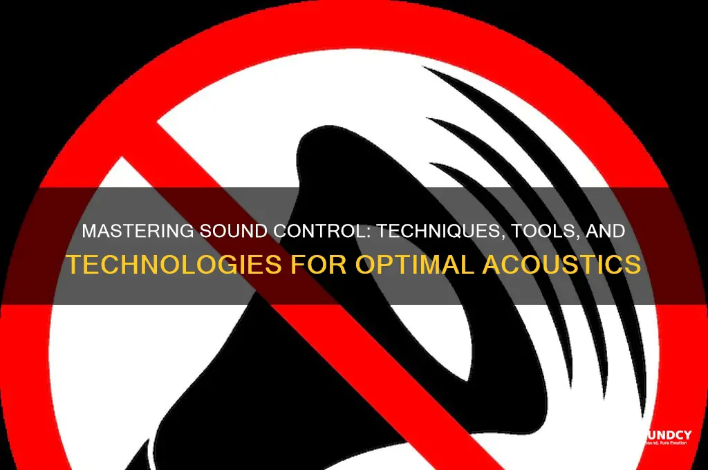 how do we control sound
