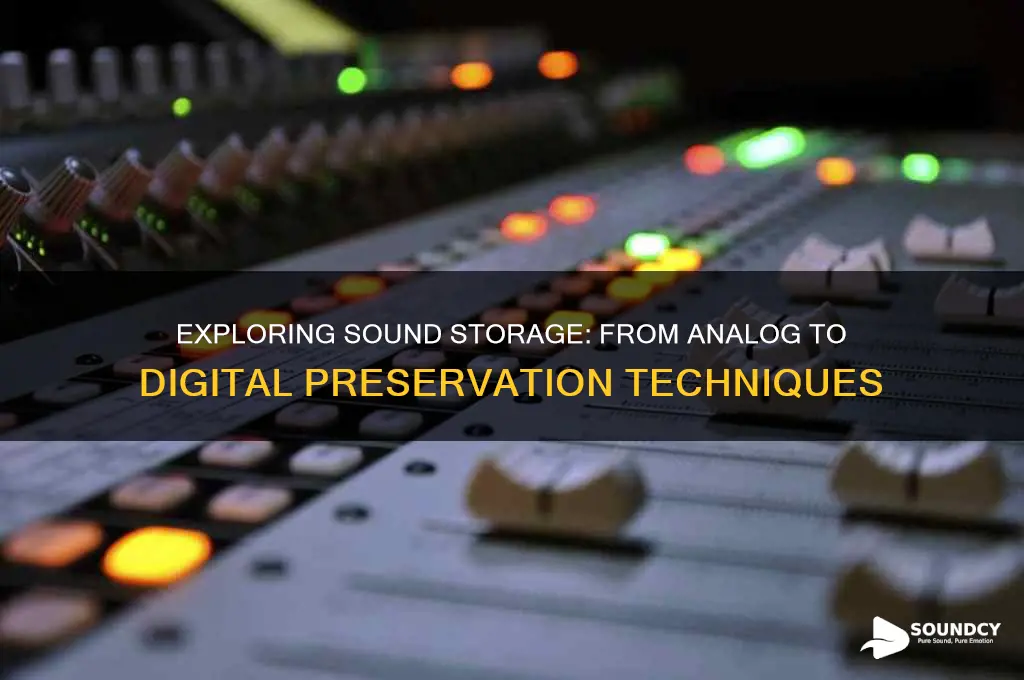 how do we store sound