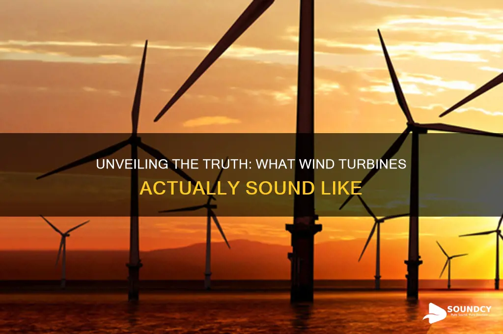 how do wind turbines really sound