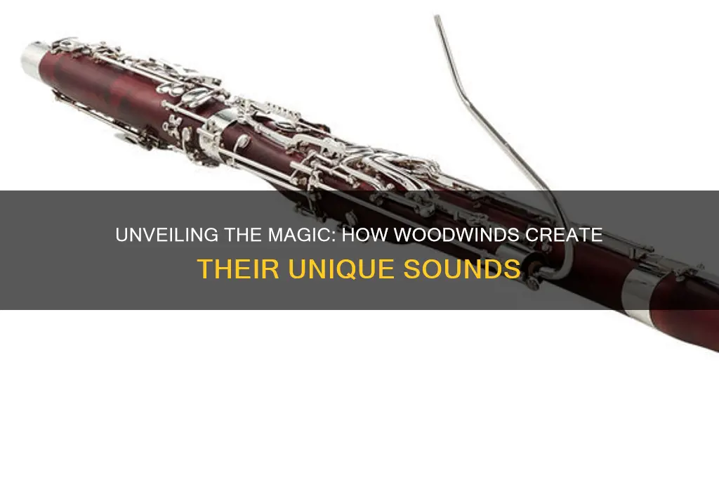 how do woodwinds produce sound