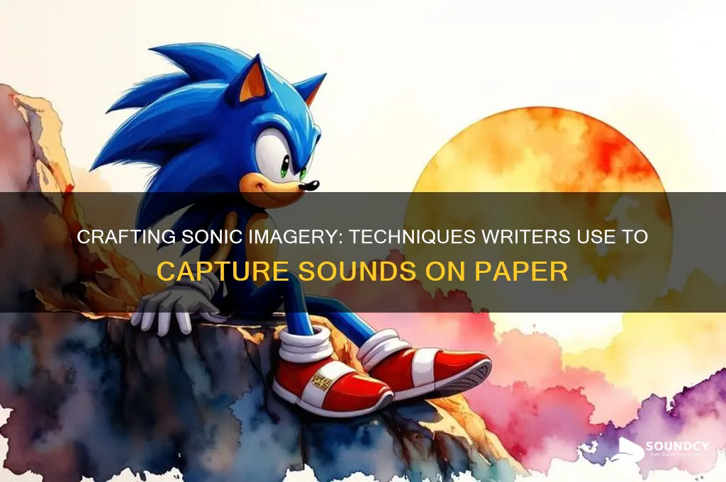 how do writers write sounds