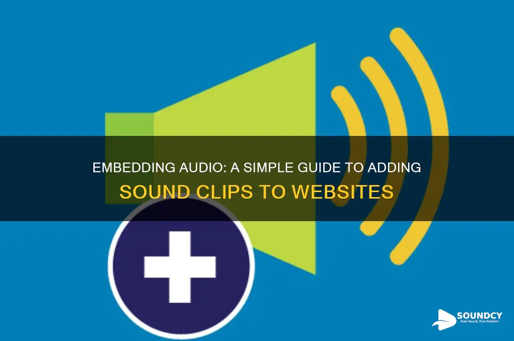 how do you a sound clip onto a website