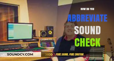Mastering Abbreviations: Quick Guide to Shortening 'Sound Check' Efficiently