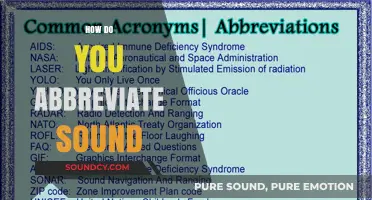 Mastering Abbreviations: How to Shorten the Word 'Sound' Effectively